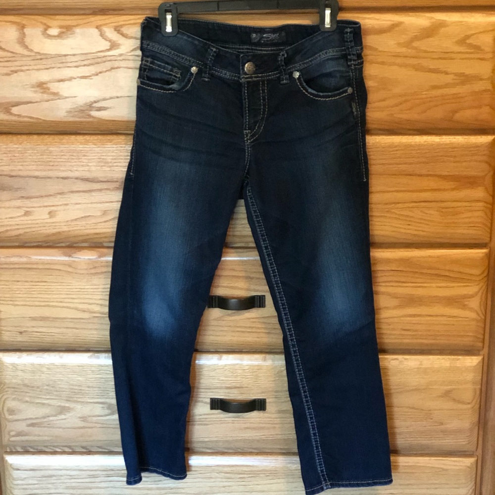 Silver Suki Capri